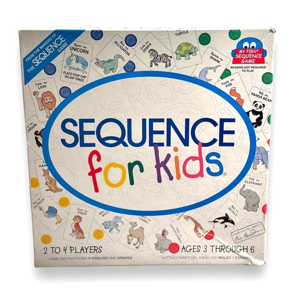 Sequence For Kids Board Game By Jax Ages 3 to 6 - Instructions are NOT Included